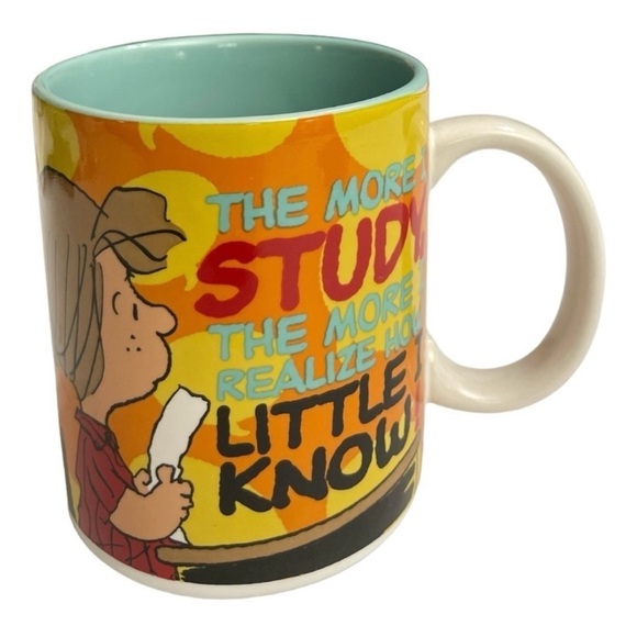 PEANUTS Coffee Cup/Mug
Peppermint Patty "The More I Study, The more I Realize.. - Picture 4 of 11